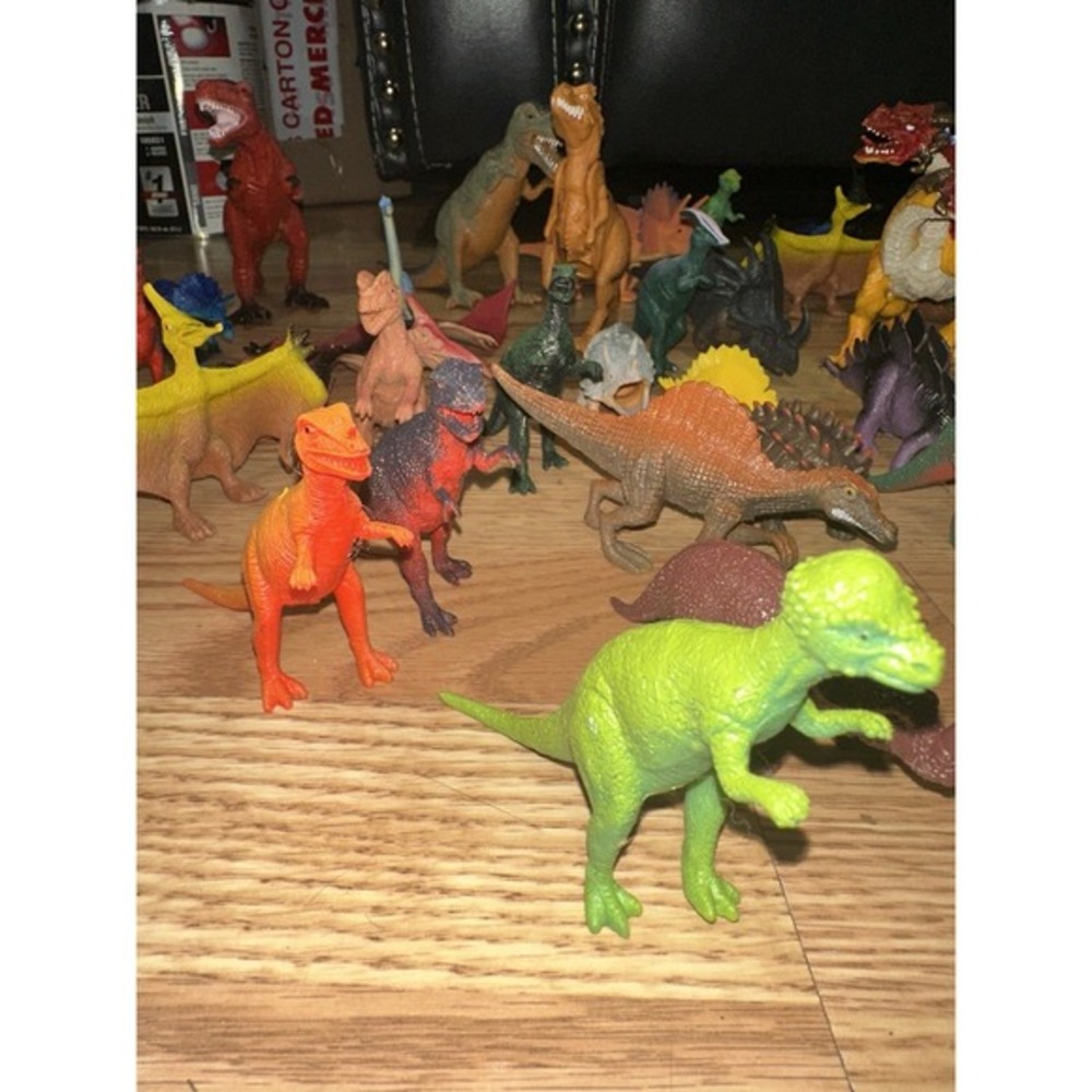 Huge vintage dinosaurs lot some with tags BOLEY, greenbrier, rubber - Picture 5 of 15
